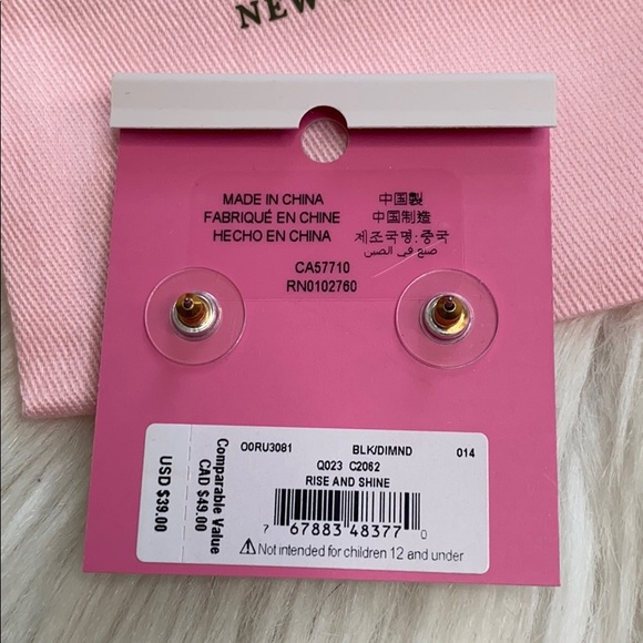 Kate Spade Rise & Shine Grey Gumdrop Studs - Picture 4 of 4